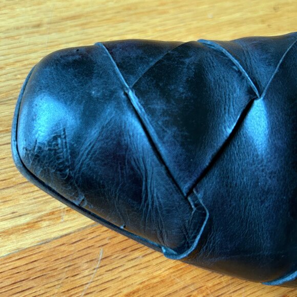 Joan & David Black Woven Loafers - Picture 6 of 7